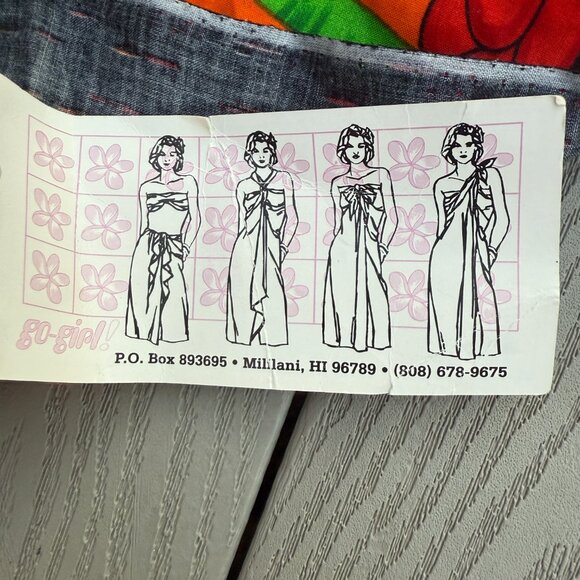 Touch of  Hawaii Yellow Orange Wrap Scarf Swim Cover Beachwear Palm Trees - Picture 3 of 6